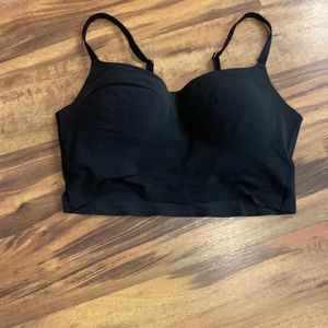 PINK black padded bra